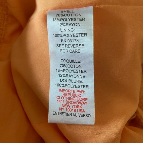 New House of Harlow 1960× REVOLVE Orange TweedBlazer Jacket NWT Size XS - Picture 8 of 9